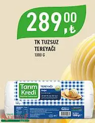 TARIM KREDİ BİRLİK TUZSUZ TEREYAĞI 1000 G TARIM KREDİ BİRLİK TUZSUZ TEREYAĞI 1000 G